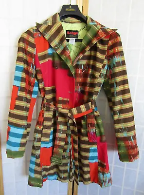 £125.90 • Buy Vintage Christian Lacroix Bazar Multi Color Corduroy Belt Waist Women Jacket 38