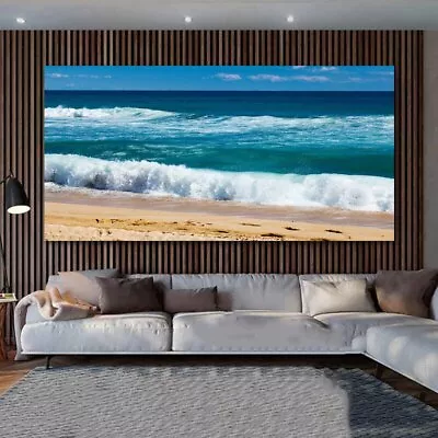 Sea Beach Landscape Canvas Painting Canvas Wall Art Prints Art Wall Decor Poster • $26.31