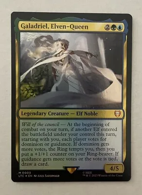 Galadriel Elven-Queen - Foil - Mythic - Commander: The Lord Of The Rings MTG • $1.95