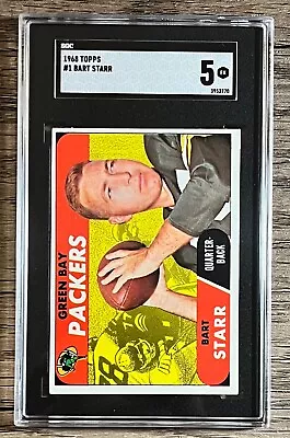 Bart Starr 1968 Topps Vintage Graded Card #1 Sgc 5 Ex Packers • $18.50