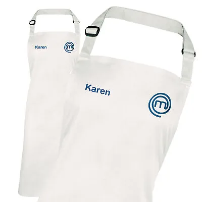 Personalised Celebrity Masterchef Cooking Apron Embroidered With Name • £15