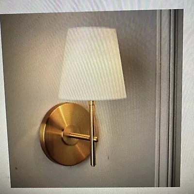 West Elm Arc Mid Century Sconce Brass  White • $39