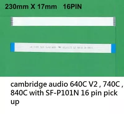 2 Pcs 16 Pin FLAT FLEX CABLE Fr Marantz CD5400 CD5001 CD6002 • $10.33