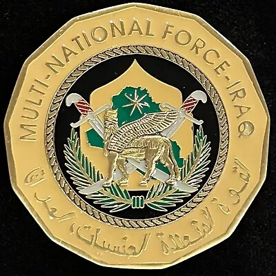 Multi National Force Iraq MNF-I Illizam Mushtarak Challenge Coin • $40