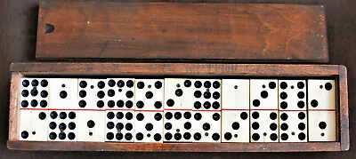 £145 • Buy Vintage Domino 9 Dot Black Bone And Wood