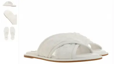 Michael Kors Gideon Slide Optic White Leather Women's US Sizes 6-10/NEW!!! • $59.95