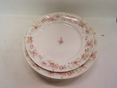 $19.99 • Buy CH Field Haviland Limoges GDA France  6 Plates White Plate With Pink Flowers