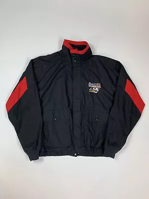 VINTAGE 1994 Nascar Team Duron Mike Wallace Racing Jacket Sz XL Windbreaker 90s • $24.95