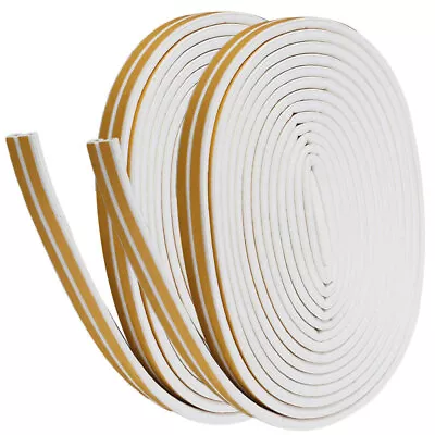  2 Pack Of 10 Meters Self-adhesive Seal Doors And Windows Draught Excluder Seal • £12.85