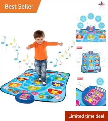 Portable Dance Mat - Music & Lights Feedback 5 Challenge Levels - 35 X45  • $87.99