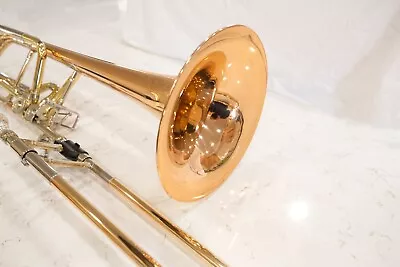 NR Excellent Professional Conn Bass Trombone 62HI Symphony Rose Brass NO RESERVE • $1575