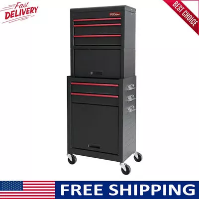 Rolling Tool Chest Cabinet Combo 20-In 5-Drawer Workshop Garage Liners Casters • $148.50