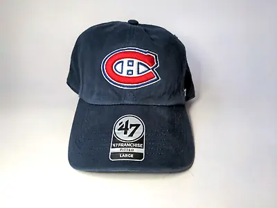 Montreal Canadiens NHL Official '47 Brand Navy Clean Up Grand Large Dad Hat NEW • $24.99