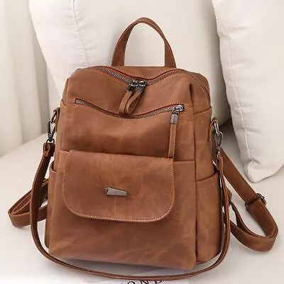 PU Leather Laptop Backpack Multifunctional Travel Back Pack  For Women • $37.77