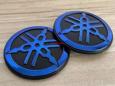 Blue Gas Tank Fairing/Fender Emblem Tuning Fork Badge Decals For  R1 R6 • $10.57