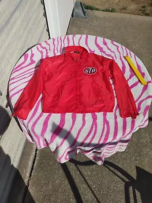 Vintage 70s STP Nylon Jacket Sir Jac Talon Zipper Men’s Size Medium  Red • $27.99