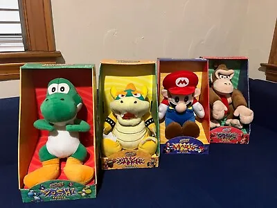 FULL SET Vintage BD&A Super Mario Talking Plush Nintendo Collectibles 1998 N64 • $4749.99