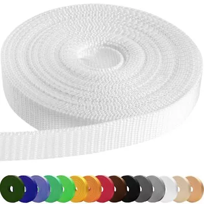 1  & 1.5  & 2  Webbing โ€“ 10 25 50 Yards โ€“ 40+ Colors โ€“ Heavy Duty 1 Inch 1 • $23.05