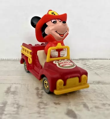 Mickey Mouse Diecast Firetruck Toy Car Red Firefighter 2.5” • $8.99