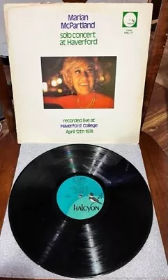 Marian McPartland-Solo Concert Haverford- Autographed RARE • $14.99