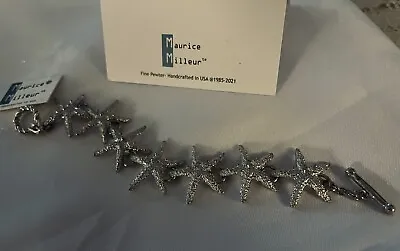Maurice Milleur  Fine Pewter Starfish Bracelet -  Brand New • $60