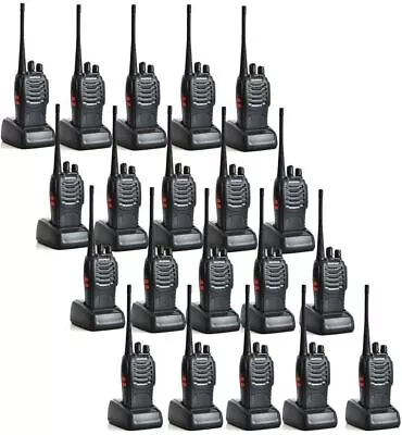 $44.99 • Buy 2-20X Walkie Talkie BF-888S Handheld 2 Way Radio 2W UHF 400-470MHz Rechargeable