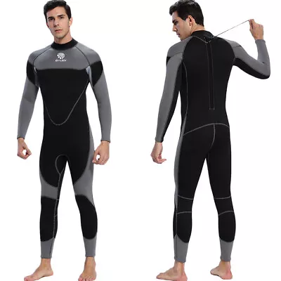 Men 3mm Neoprene Wetsuit Surfing Swimming Diving Suit  Suit Q9E3 • $61.62