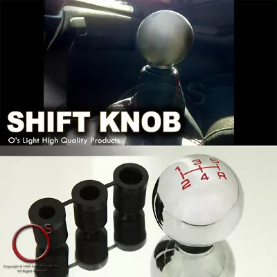$8.99 • Buy 5-Speed Manual Transmission Stick Shift Knob Ball Chrome MT Gear Lever Cover