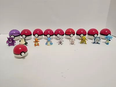 Pokemon Pokeball Vintage Keychain Lot Of 9 Missing Chains 1999 Pokedex  • $5