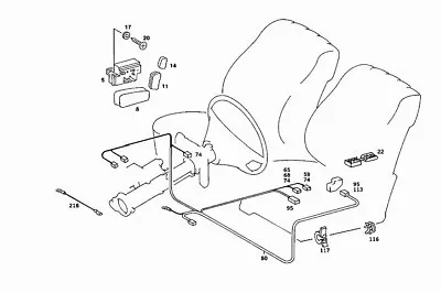 OEM Mercedes Benz New Genuine Power Seat Switch Wire Pin Bush Housing W124 W126 • $12.95