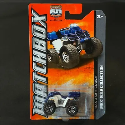 Matchbox MBX 2012 Collection Sand Shredder Blue White Diecast NEW • $3.99
