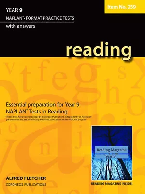 Reading Year 9 NAPLAN* Format Practice Tests #259 • $22.95