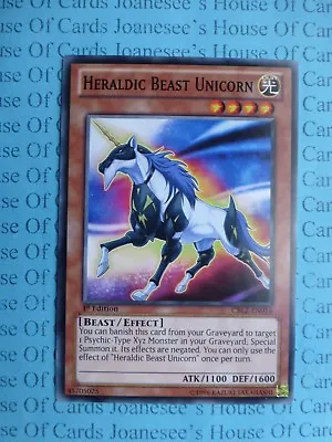 Heraldic Beast Unicorn CBLZ-EN016 Common Yu-Gi-Oh Card English 1st Edition New • £0.99