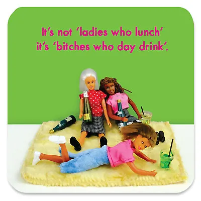 Bold & Bright Coaster Drinks Mat Funny Amusing Comedy Humour Novelty Cheeky Joke • £4.50