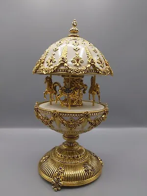 House Of Faberge For Franklin Mint Imperial Carousel Egg Music Box • $1000