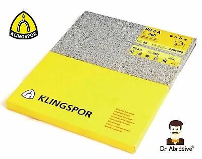 £7.99 • Buy Wet And Dry Sandpaper Klingspor Sheets Sand Paper Waterproof GRIT 60-7000