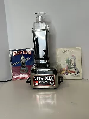 Vintage 1980's - Vitamix 3600 Plus Blender Mixer 479043C Stainless Steel • $80