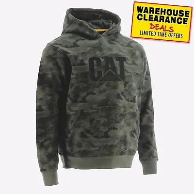 Caterpillar Trademark Mens Casual Camo Comfort Jumper Hoodie Hooded Sweatshirt • $203.01