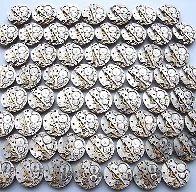 Lot 47 Round Vintage Ladies Watch Movements Zarja 20 Mm. Steampunk Art Parts #1 • $40