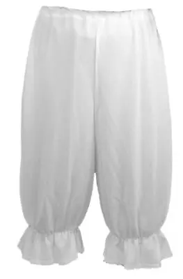 Adults Victorian Raggy Doll Bloomers Big Knickers With White Lace Trim [2 Sizes] • £10.95