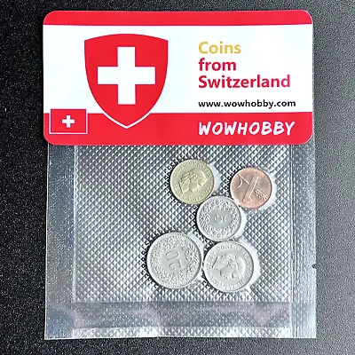 Swiss Coins: 5 Unique Random Coins From Switzerland For Coin Collecting • $6.99