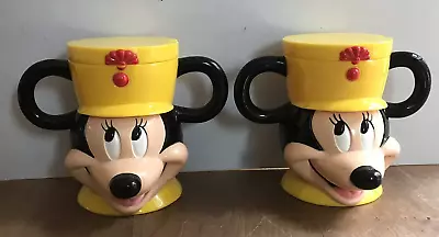 2 Minnie Mouse Walt Disney On Ice Plastic Mug Cups • $11.95