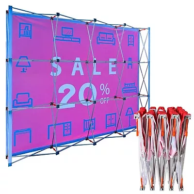 8x8 Only Graphics With END CAP For Tension Fabric Backdrop Pop Up Frame • $425.99