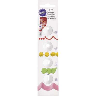 £7.09 • Buy Wilton 4pc Plastic Icing Tip Nozzle Set For Ready To Ice Cake Decorating Tubes