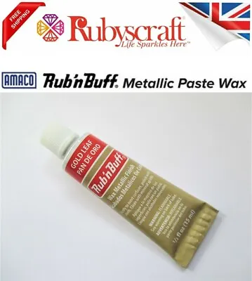 £9.99 • Buy Rub N Buff Original Metallic Gold Leaf Gilding Wax Wood Frame Paste 15ml