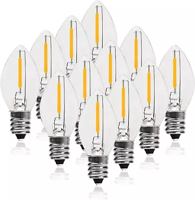 C7 LED Night Light Bulbs 0.6Watt Equivalent To 7W E12 Candelabra Small Base E • $14.66