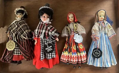 Job Lot 4 Vintage Collector’s Foreign Dolls National Costumes 1960s Rexard Welsh • £4.99