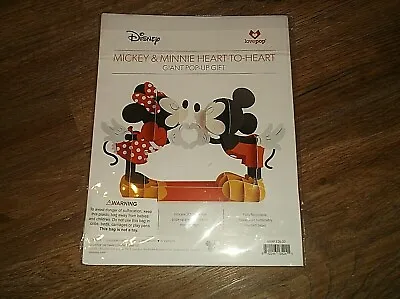 NEW Disney Lovepop MICKEY & MINNIE Mouse Heart To Heart Giant Pop Up Paper • $19.35