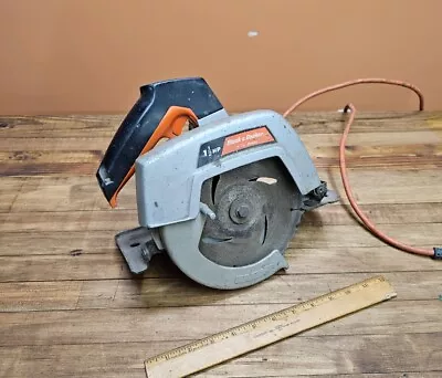 VINTAGE BLACK & DECKER 7-1/4” CIRCULAR SAW #7310 Power Tools - TESTED- Works ☆US • $0.99