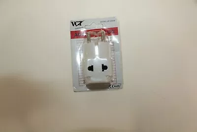 VCT Vp-209w Universal 2-outlet Travel Plug Adapter For Europe And Asia Grounded • $5